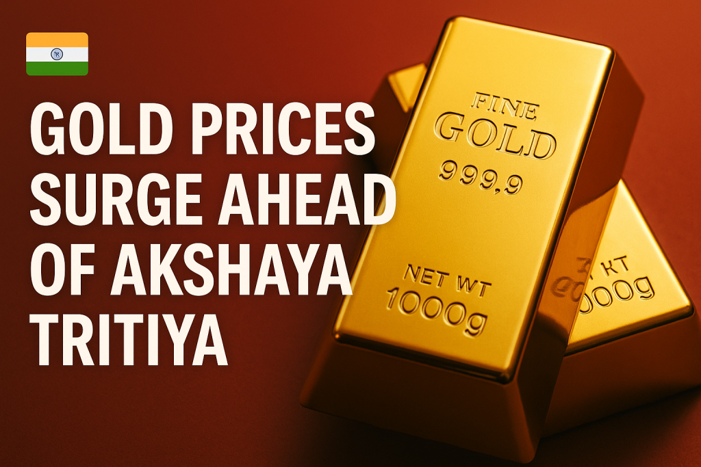 Gold Prices Surge Ahead of Akshaya Tritiya